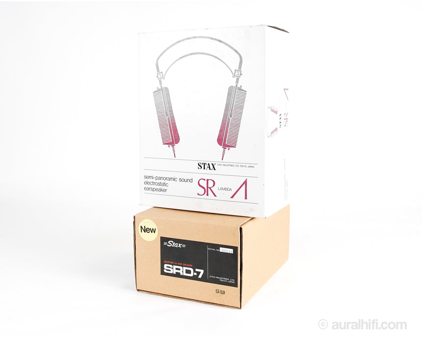 Stax SR Lambda / SRD-7SB // Audiophile Headphones with Amplifier / Original Box