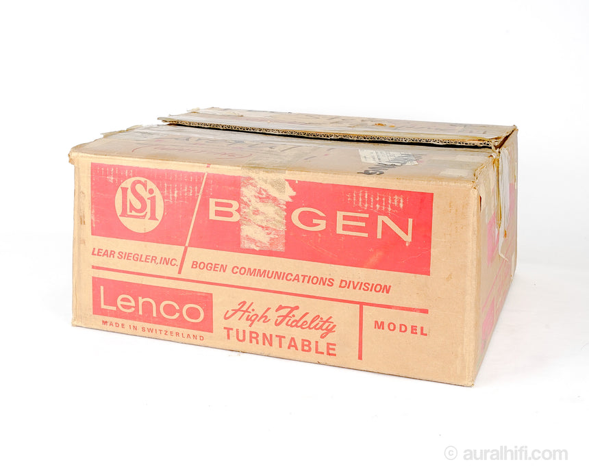 Vintage Bogen B-62 / Lenco L-70 // Manual Turntable / NOS / No plinth