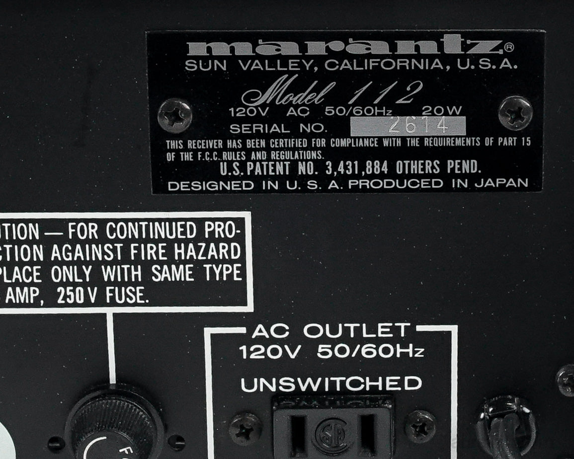 Vintage Marantz Model 112 // Solid-State Tuner / Professionally ...