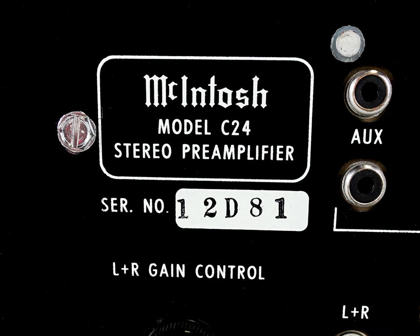 Vintage McIntosh C24 // Solid-State Preamplifier