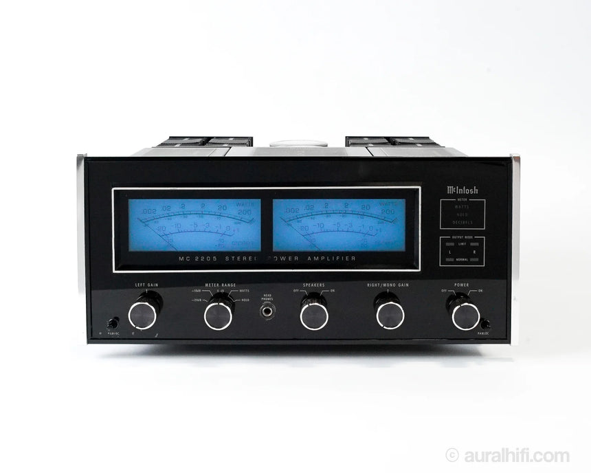 Vintage McIntosh MC2205 // Solid-State Amplifier / Professional Electronic Restoration / CH3454