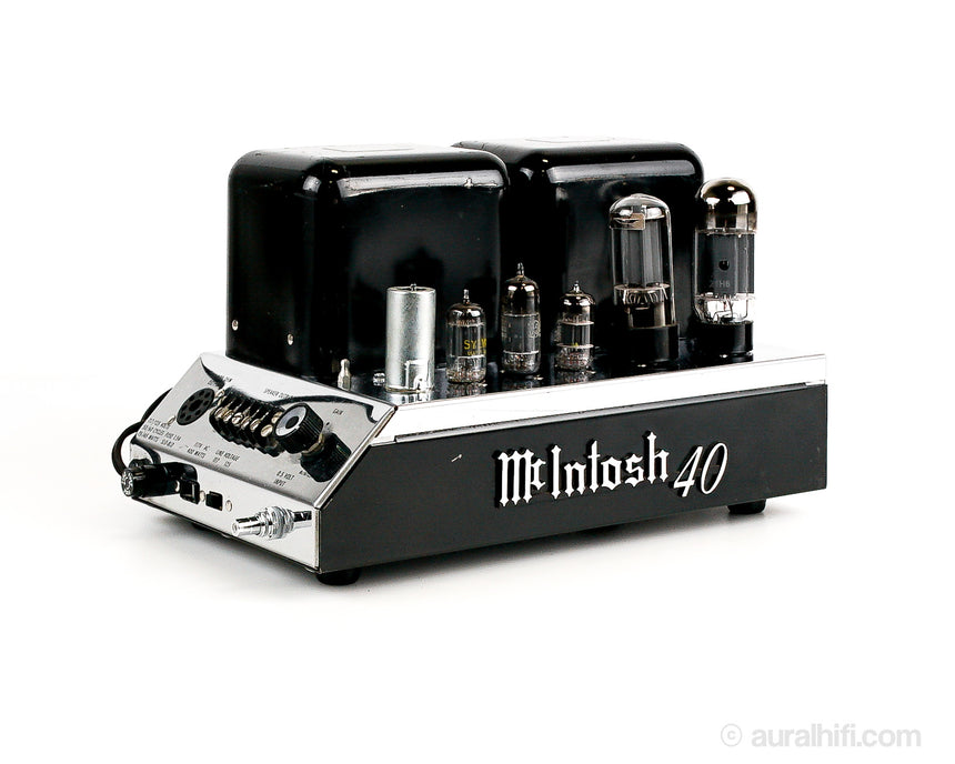Vintage McIntosh MC40 // Tube Amplifier Monoblocks / Professional Electronic Restoration