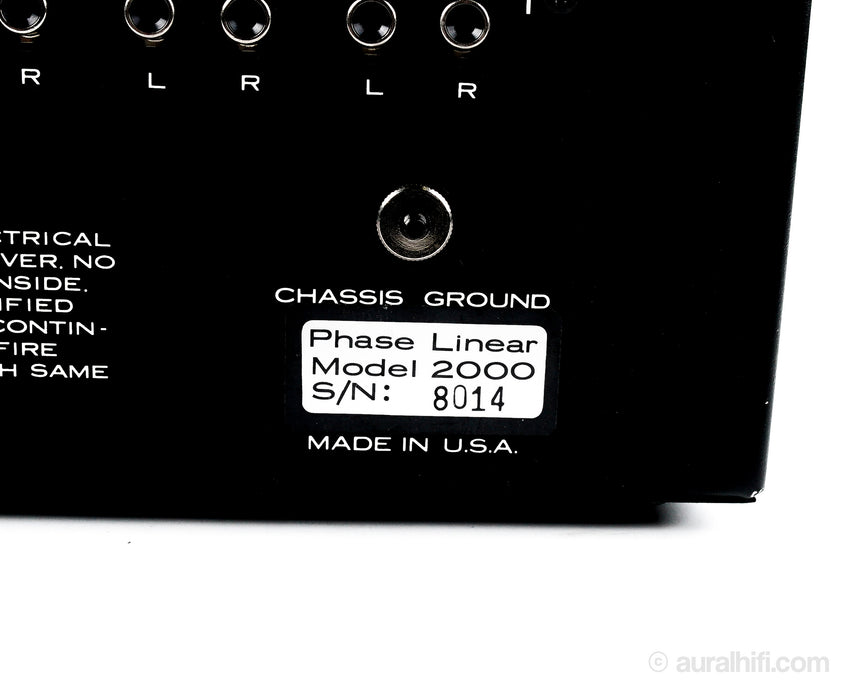 Vintage Phase Linear 2000 series two // Solid-State Preamplifier