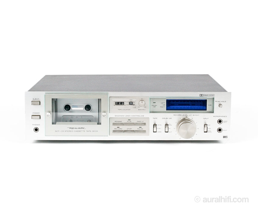 Radio Shack Realistic Stereo Cassette Deck Tape Player SCT-24 with Owners  Manual