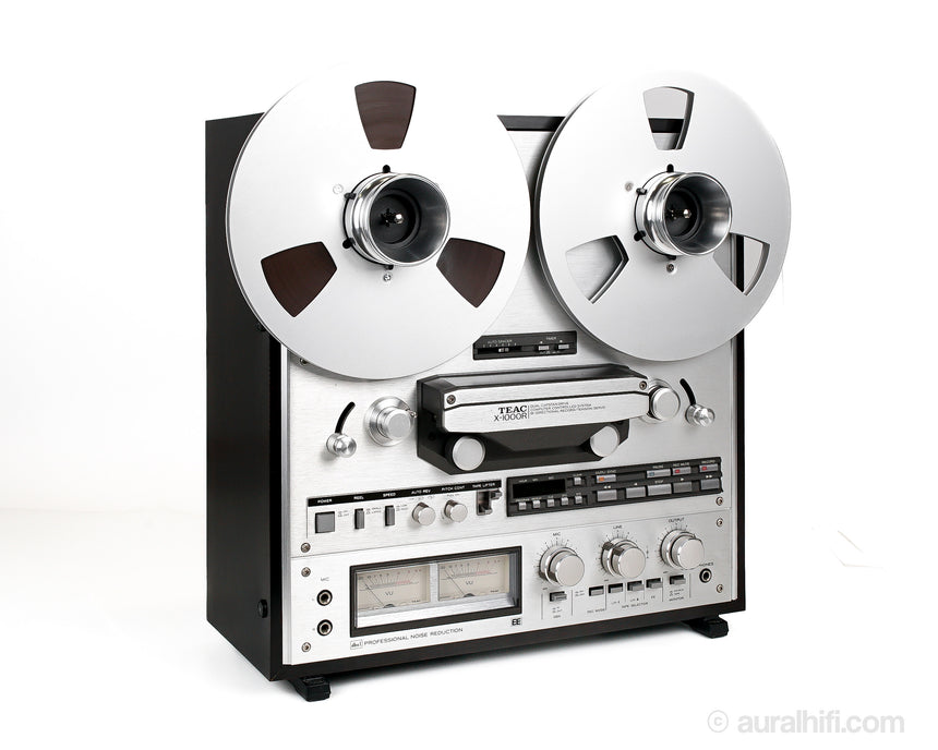 Teac X-1000R auto reverse reel to reel tape deck w/dust cover and