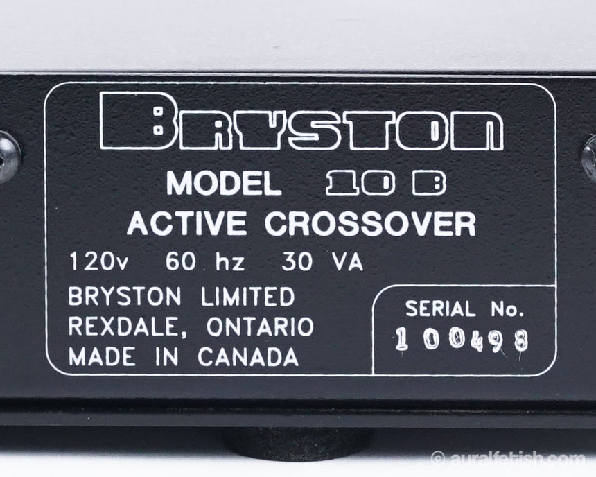 Bryston 10B // Active Crossover