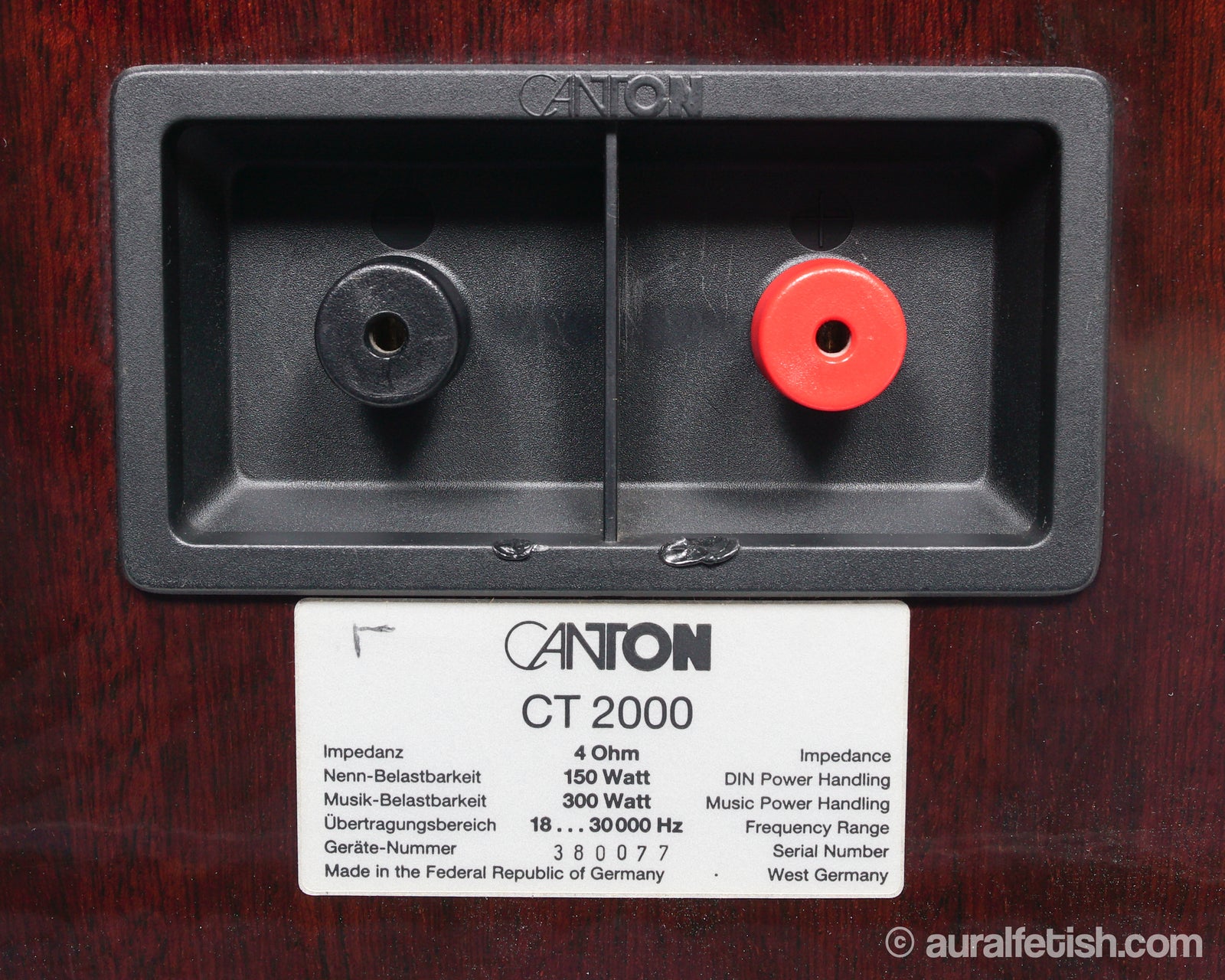 Canton CT-2000 // Tower Speakers / Mahogany / Original Boxes – AURAL HiFi