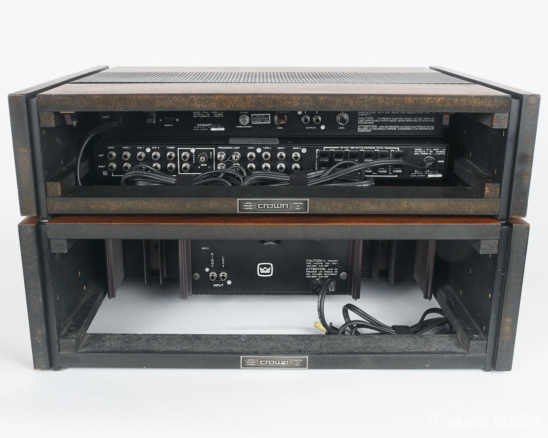 Crown Stack // PL-3 Amp / SL-2 Preamp / FM-2 Tuner – AURAL HiFi