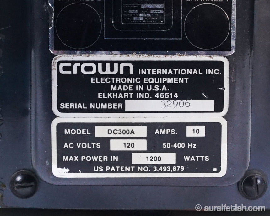 Crown DC-300A // Vintage Solid-State Amplifier