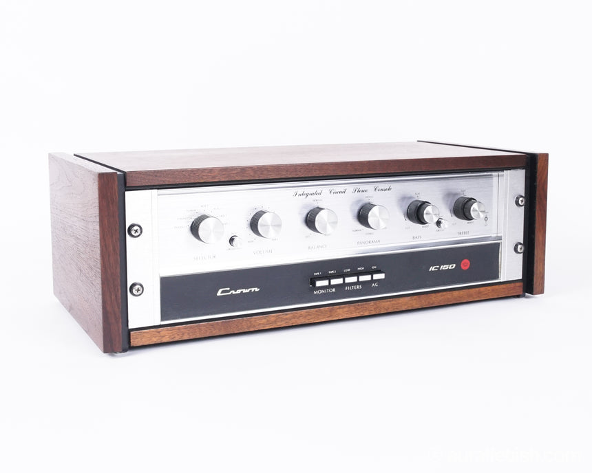 Crown IC 150 // Vintage Solid-State Preamplifier / With Cabinet