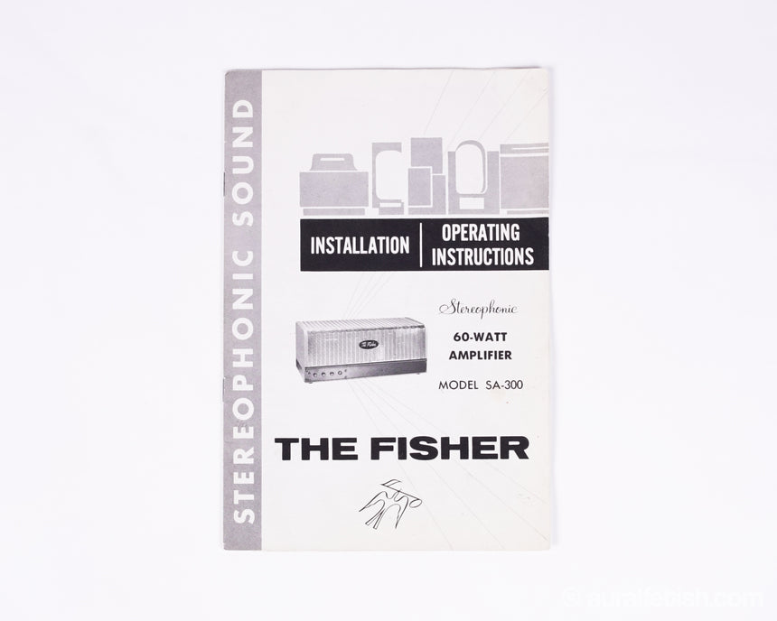 Fisher SA-300 // Vintage Tube Amplifier / 35wpc / Orig. Manual / Single Owner