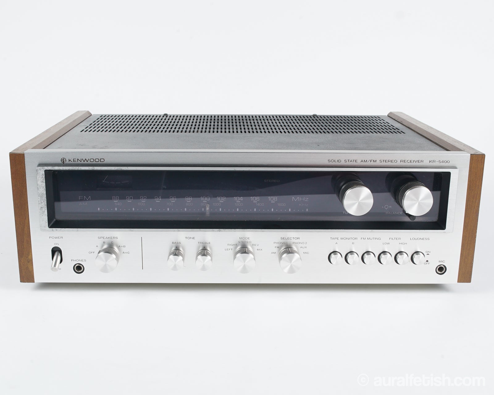 Amplificateur Tuner Stéréo Kenwood KR-5400 - AM/FM Vintage - État Acceptable
