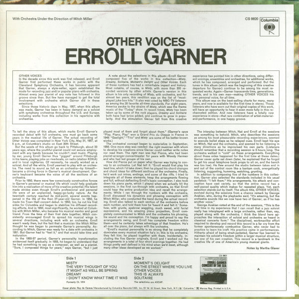 Erroll Garner - Other Voices // Vinyl Record