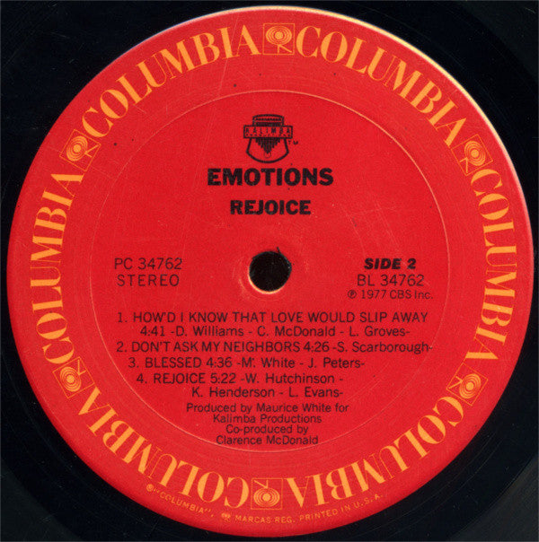 The Emotions - Rejoice // Vinyl Record