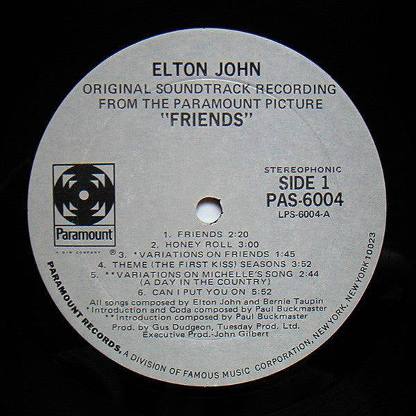 Elton John - Friends // Vinyl Record
