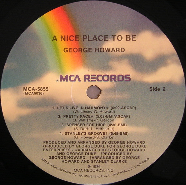 George Howard - A Nice Place To Be // Vinyl Record