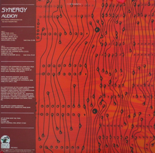 Synergy - Audion (Electronic Compositions For The Post Modern Age) // Vinyl Record