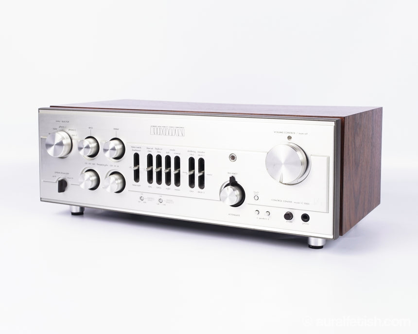 Luxman C-1000 // Solid-State Preamplifier / Rosewood / 1 Owner / Orig. Box & Manuals