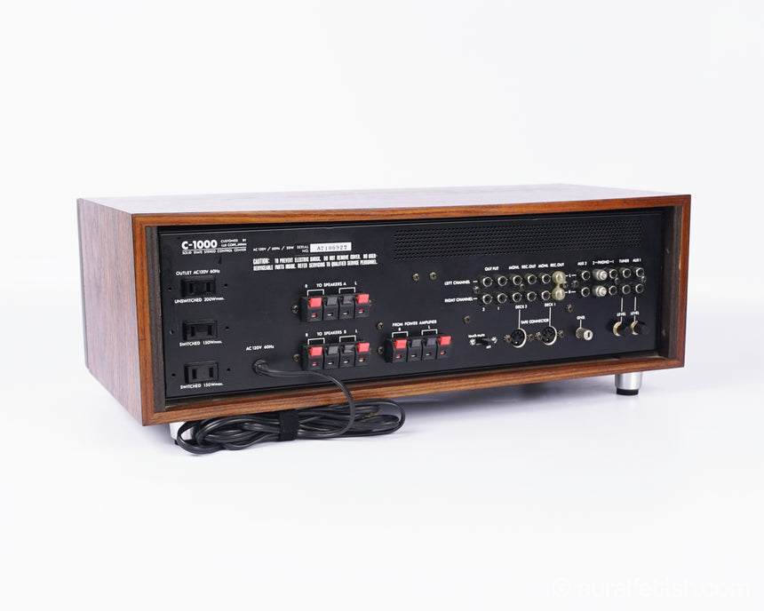Luxman C-1000 // Solid-State Preamplifier / Rosewood / 1 Owner / Orig. Box & Manuals