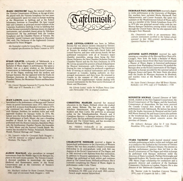 Tafelmusik Baroque Orchestra - Popular Masterworks Of The Baroque // Vinyl Record / Audiophile pressing