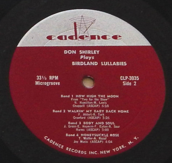 Don Shirley - Don Shirley Plays Birdland Lullabies // Vinyl Record