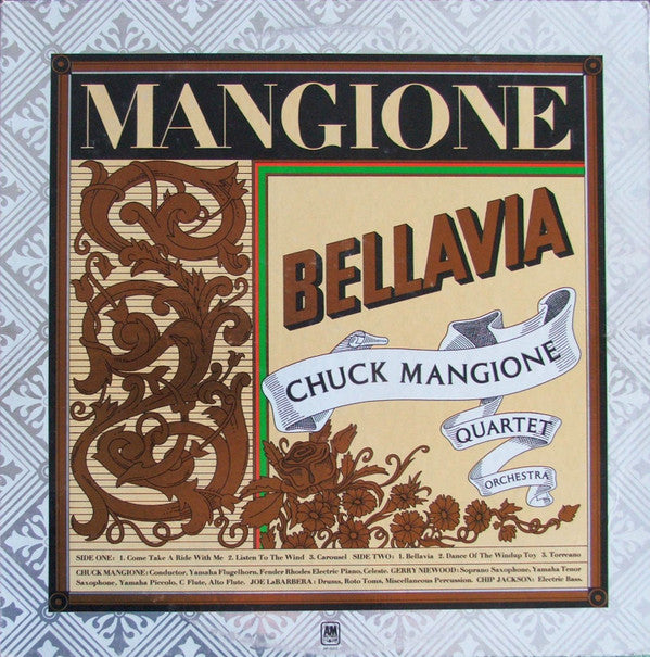 Chuck Mangione - Bellavia // Vinyl Record