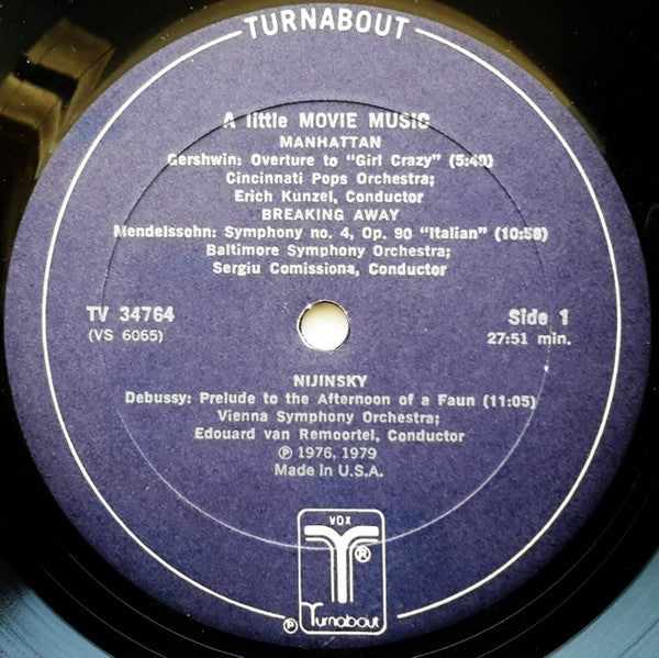 Various - A Little Movie Music - Classical Theme From Hollywood Movies // Vinyl Record