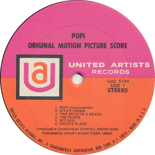 Dominic Frontiere - Popi (Original Motion Picture Score) // Vinyl Record