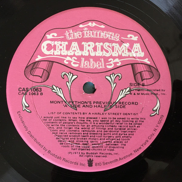 Monty Python - Monty Python's Previous Record // Vinyl Record