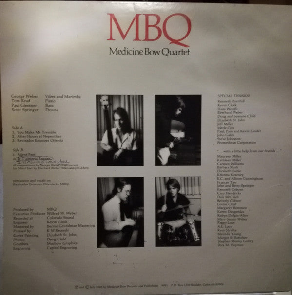 Medicine Bow Quartet - MBQ // Vinyl Record