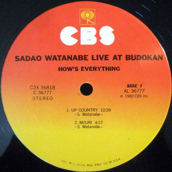 Sadao Watanabe - How's Everything // Vinyl Record