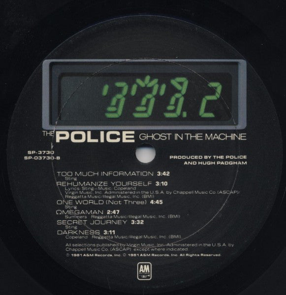 The Police - Ghost In The Machine // Vinyl Record
