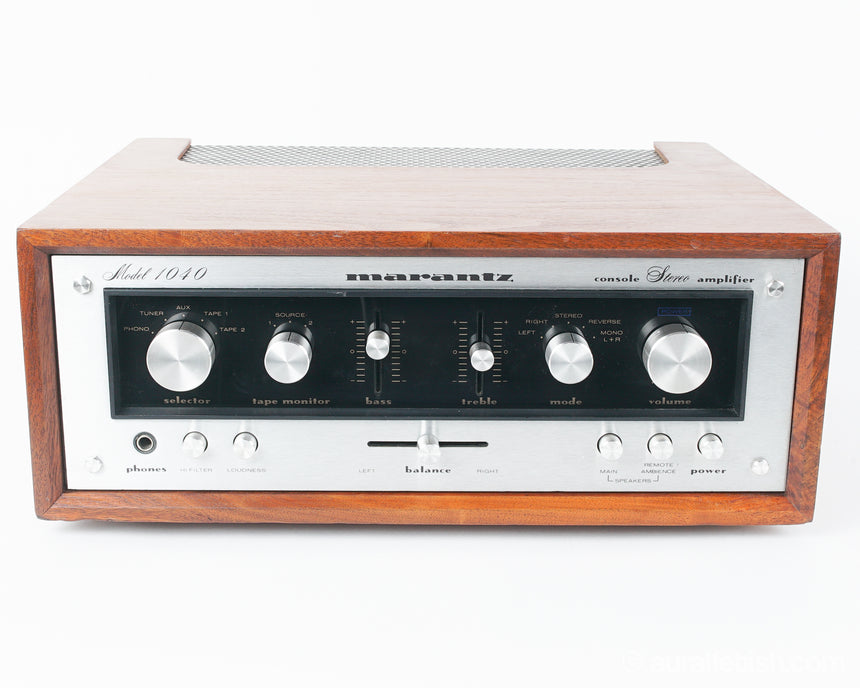 Marantz 1040 // Integrated Amplifier / Walnut Cabinet
