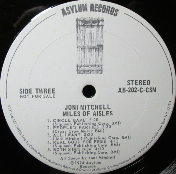 Joni Mitchell - Miles Of Aisles // Vinyl Record