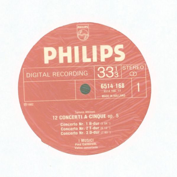 Tomaso Albinoni - 12 Concerti A Cinque Op. 5 // Vinyl Record