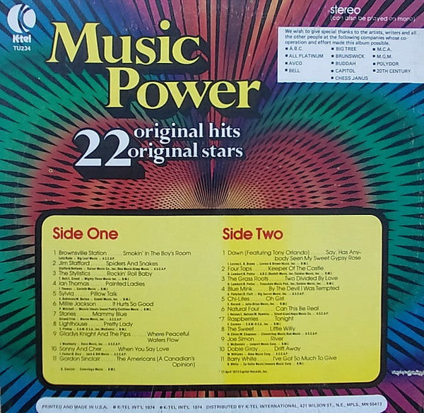 Various - Music Power // Vinyl Record