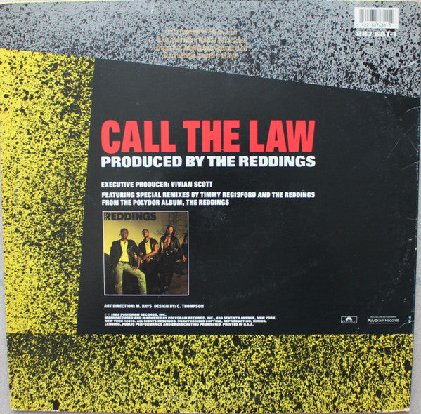 The Reddings - Call The Law // Vinyl Record