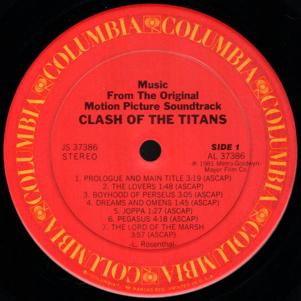 Laurence Rosenthal - Clash Of The Titans (Music From The Original Motion Picture Soundtrack) // Vinyl Record