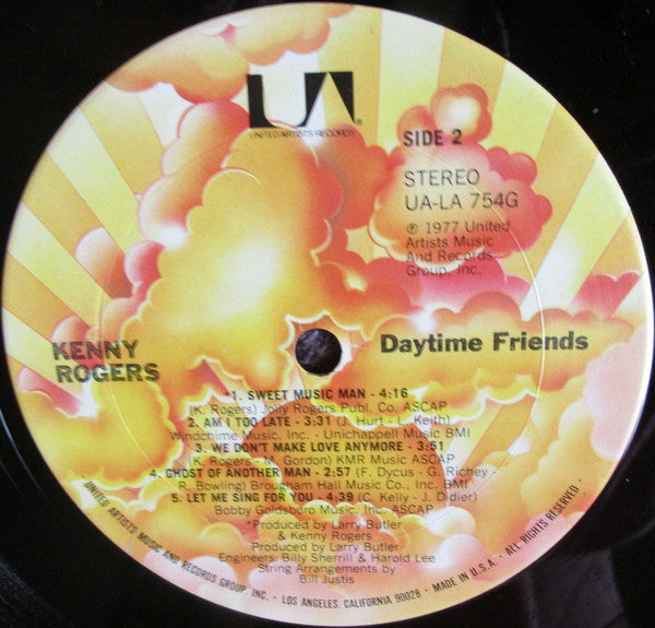 Kenny Rogers - Daytime Friends // Vinyl Record