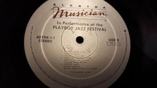 Various - In Performance At The Playboy Jazz Festival // Vinyl Record