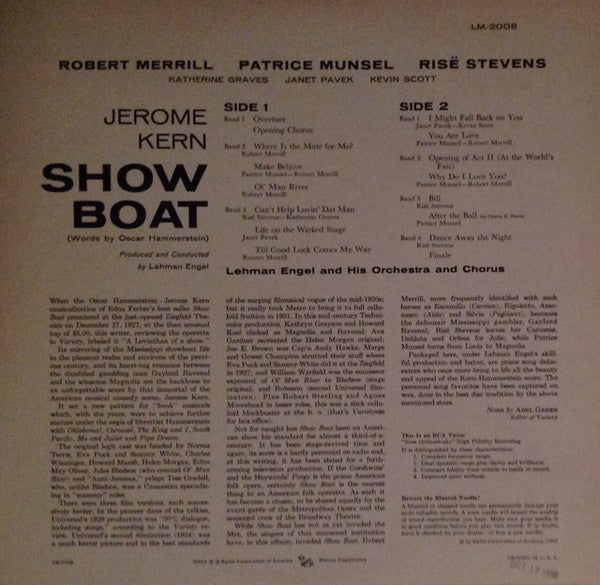 Jerome Kern - Show Boat // Vinyl Record