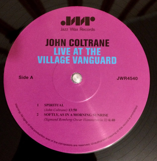 John Coltrane - "Live" At The Village Vanguard // Vinyl Record