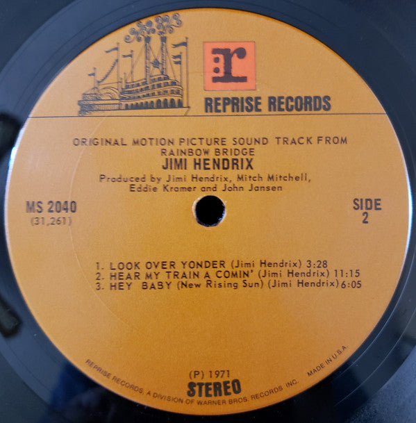 Jimi Hendrix - Rainbow Bridge / Original Motion Picture Sound Track // Vinyl Record