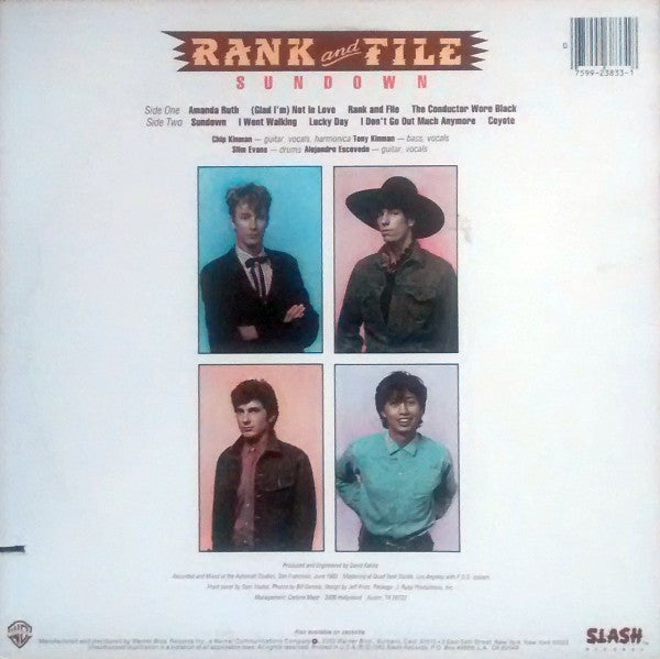 Rank & File - Sundown // Vinyl Record