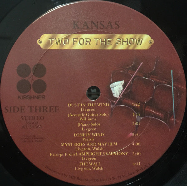 Kansas - Two For The Show // Vinyl Record