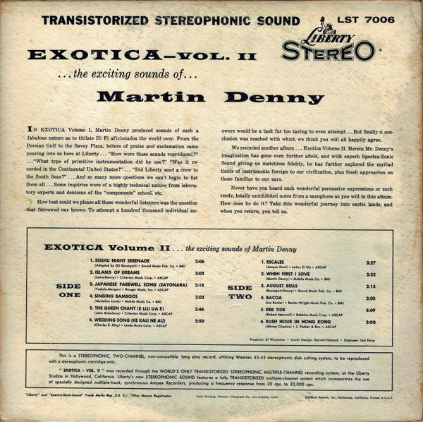 Martin Denny - Exotica - Vol. II The Exciting Sounds Of Martin Denny // Vinyl Record