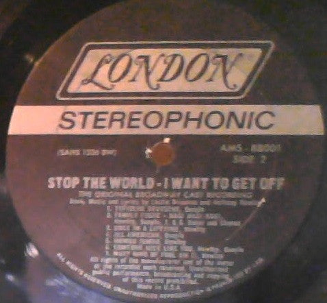 Anthony Newley - Stop The World - I Want To Get Off (Original Broadway Cast) // Vinyl Record