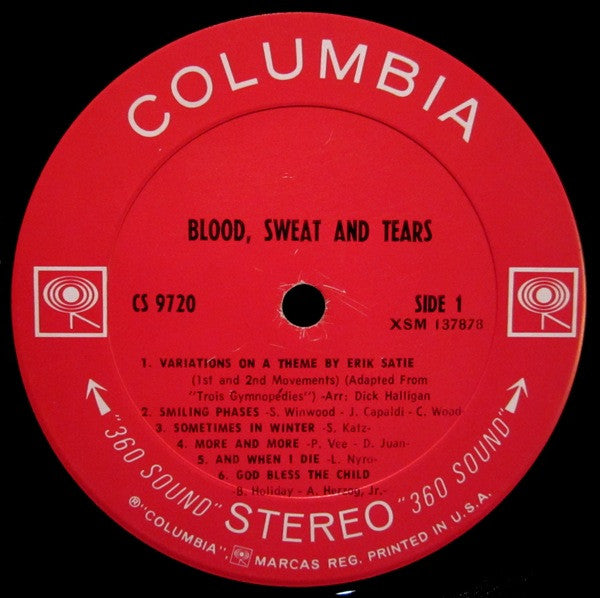 Blood, Sweat And Tears - Blood, Sweat & Tears // Vinyl Record