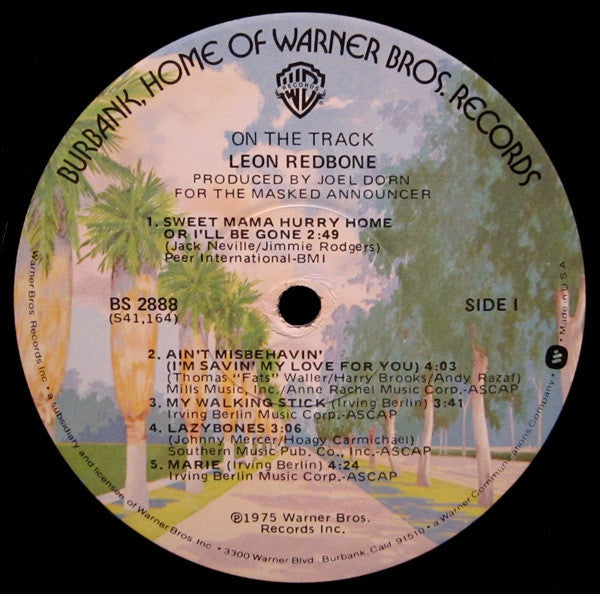 Leon Redbone - On The Track // Vinyl Record