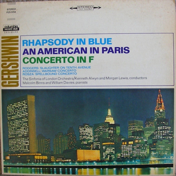 George Gershwin - Rhapsody In Blue / An American In Paris / Concerto In F // Vinyl Record / Original cellophane